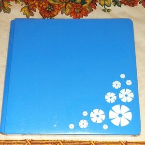 Rare Creative Memories 12x12 Scrap Happy Foiled Album Cover Bright Blue New